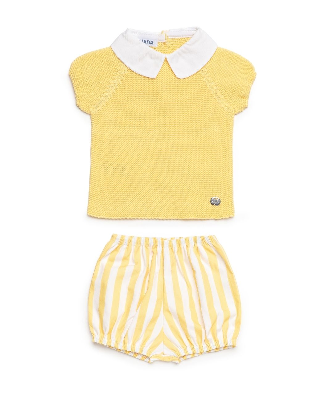 Conjunto Bebé Rayas Amarillo 🍋 Colección Limón - Juliana