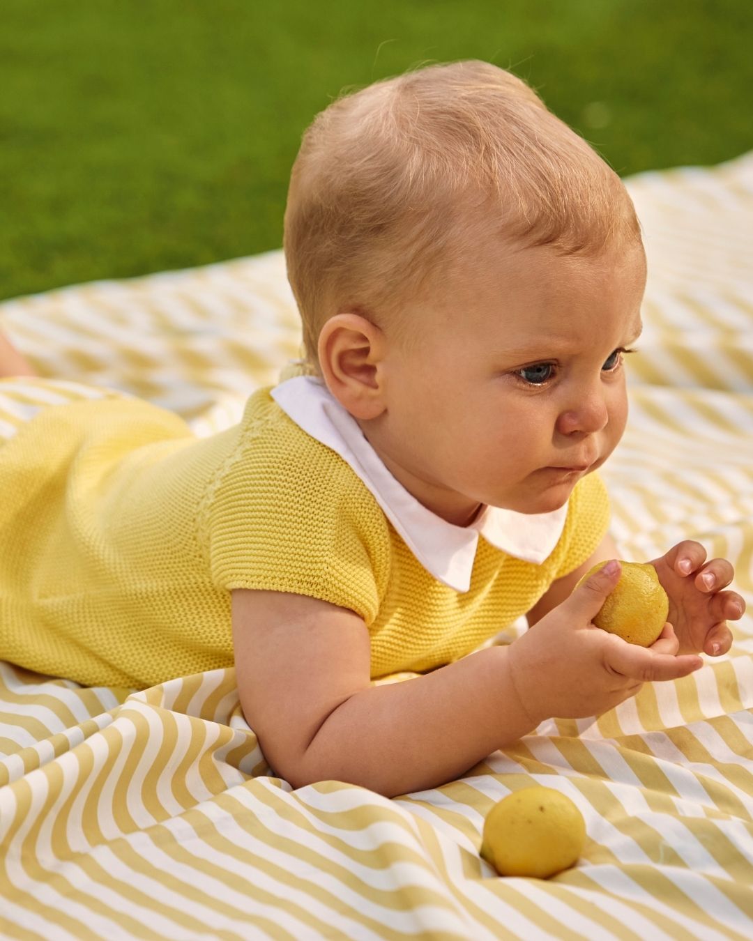 Conjunto Bebé Rayas Amarillo 🍋 Colección Limón - Juliana