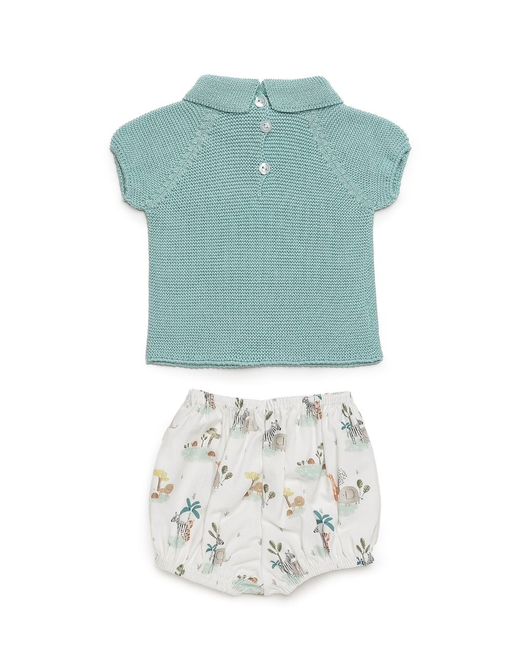 Conjunto Bebé Selva Verde Agua 🥥 Colección Coco - Juliana