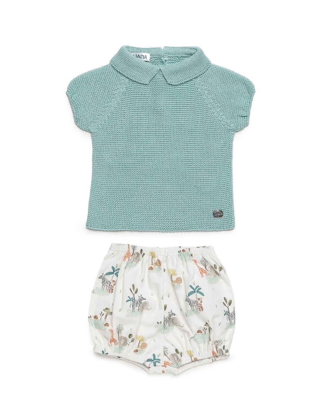 Conjunto Bebé Selva Verde Agua 🥥 Colección Coco - Juliana