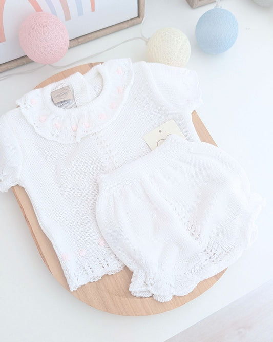 Conjunto Braga Calados Bodoques Rosa - Primbaby