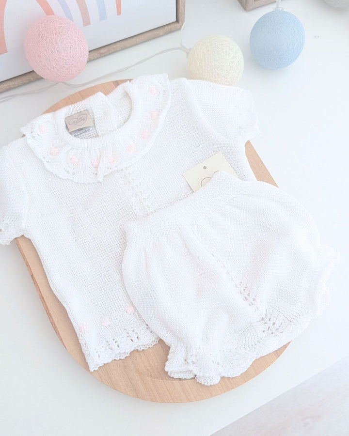 Conjunto Braga Calados Bodoques Rosa - Primbaby