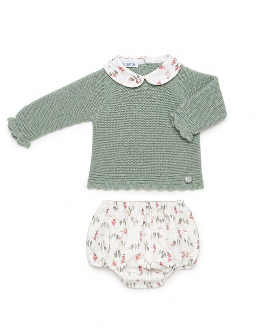 Conjunto Braga Casitas Verde Eucalipto - Colección Refugio Juliana