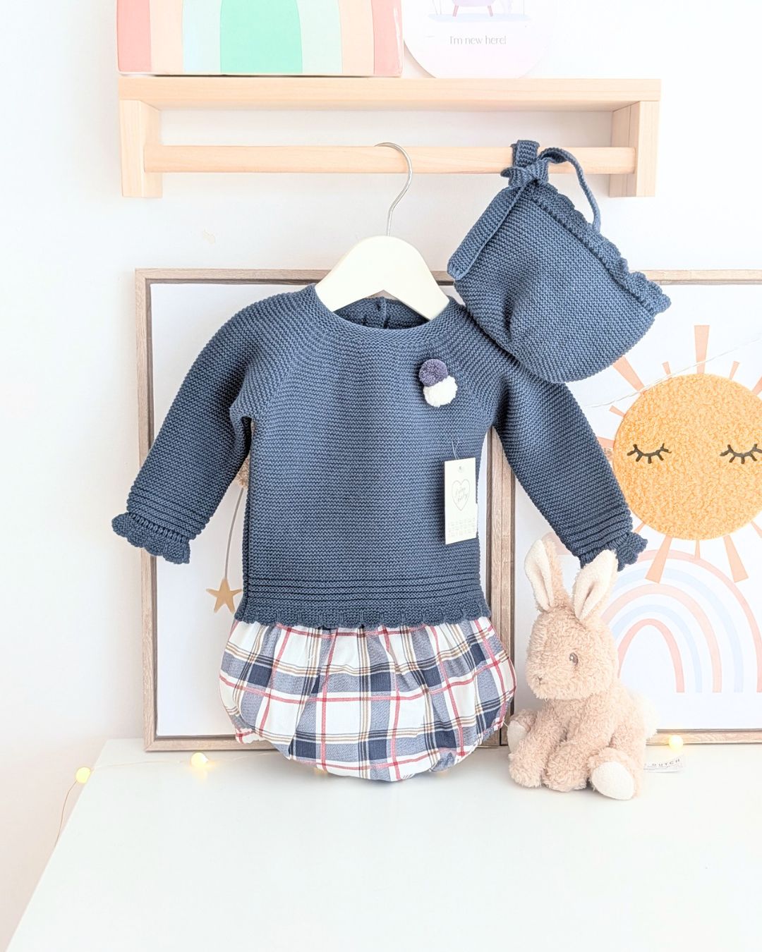 Conjunto Braga Cuadros Tejano - Primbaby