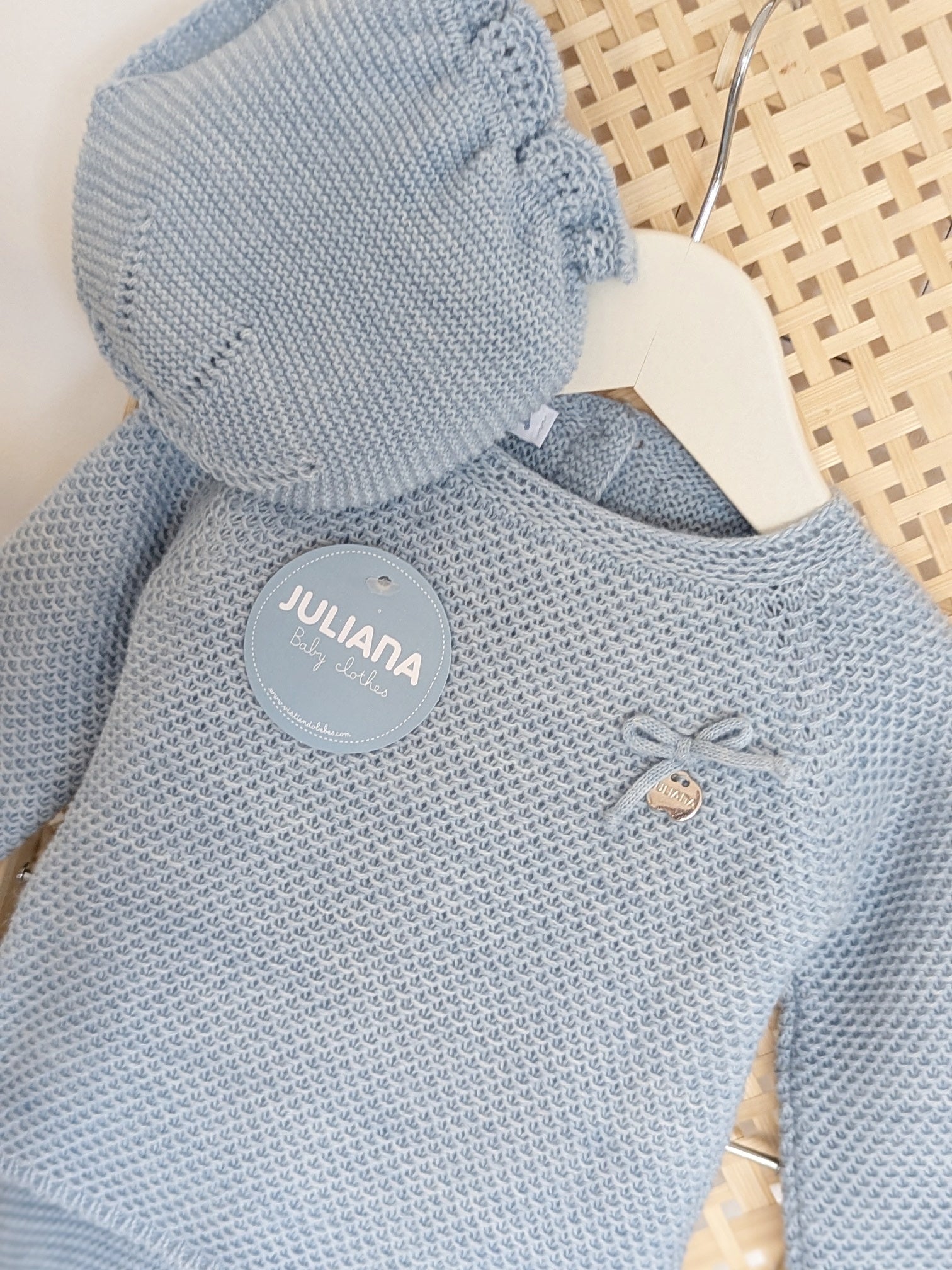 Conjunto Braga Punto Recogidas Azul - Colección Piano de Juliana