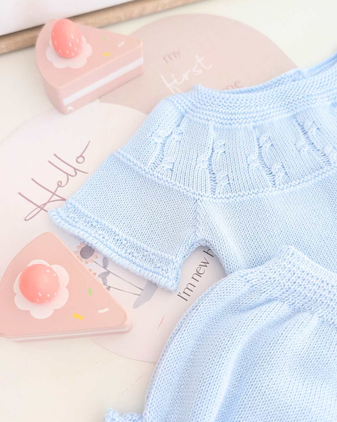 Conjunto Braga Trenzas Celeste - Primbaby