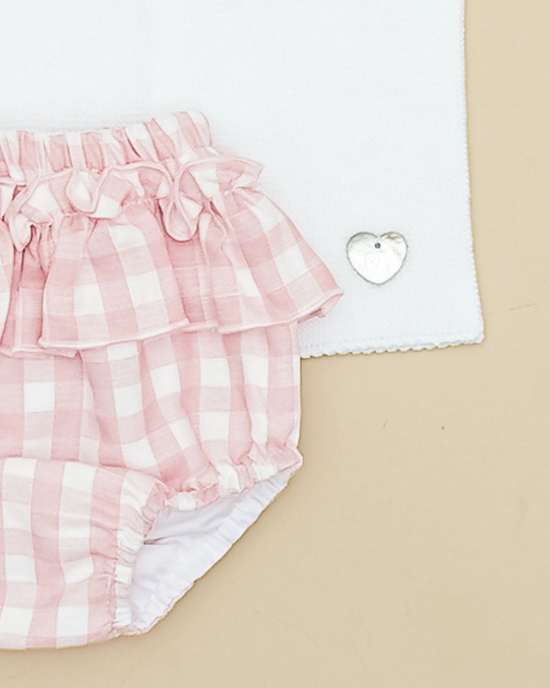 Conjunto Braguita CUADROS Blanco 2631310 - Pangasa Baby