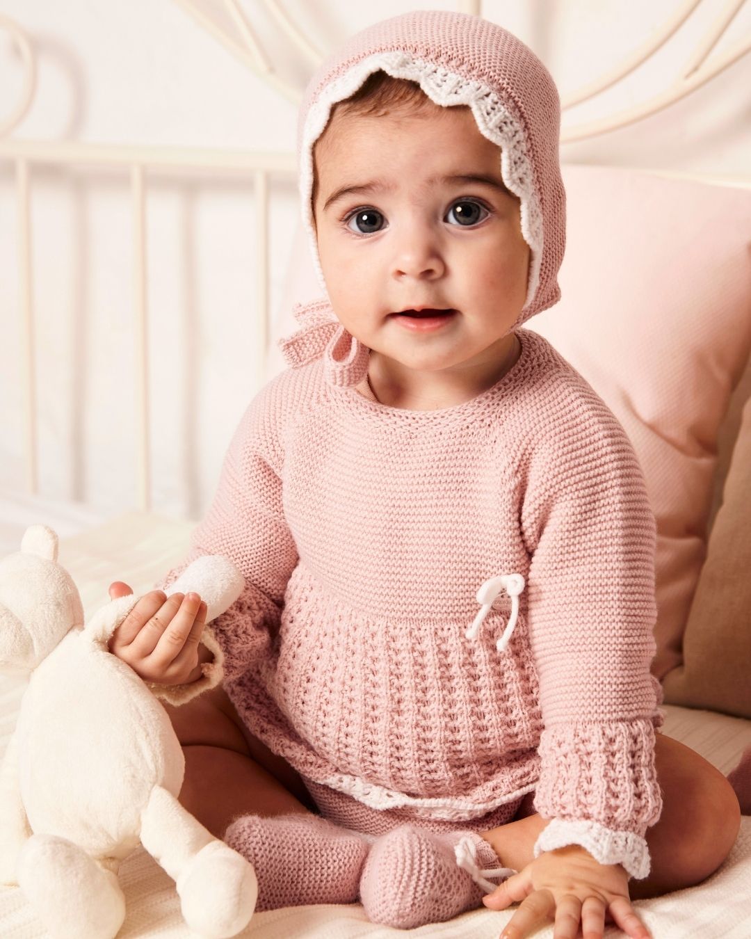 Conjunto Braguita Con Botas Recogidas Rosa Palo - Colección Ladera Juliana