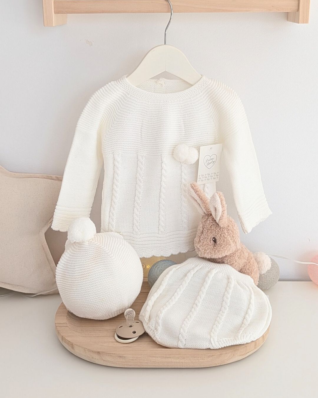 Conjunto Braguita Trenzas Crudo