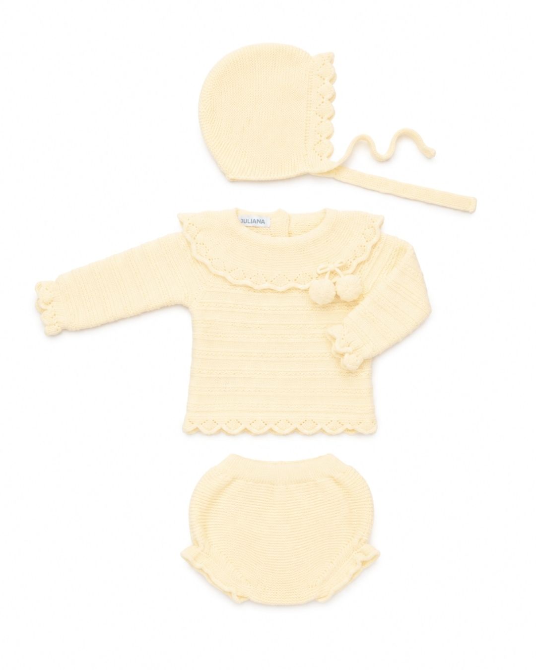 Conjunto Braguita Vastas Amarillo - Colección Alba Juliana
