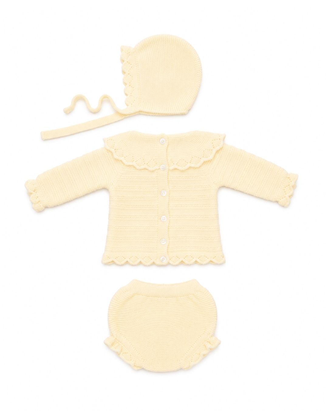 Conjunto Braguita Vastas Amarillo - Colección Alba Juliana