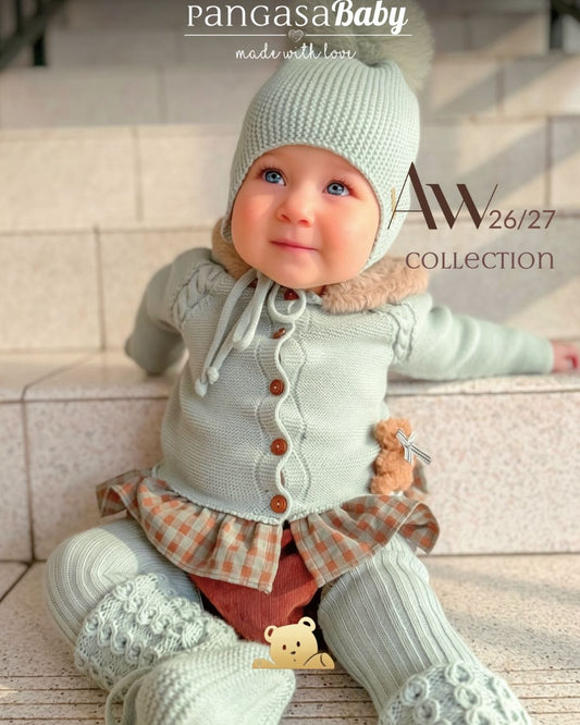 Conjunto Braguita Verde Mint Vichy - Mint Collection Pangasa Baby