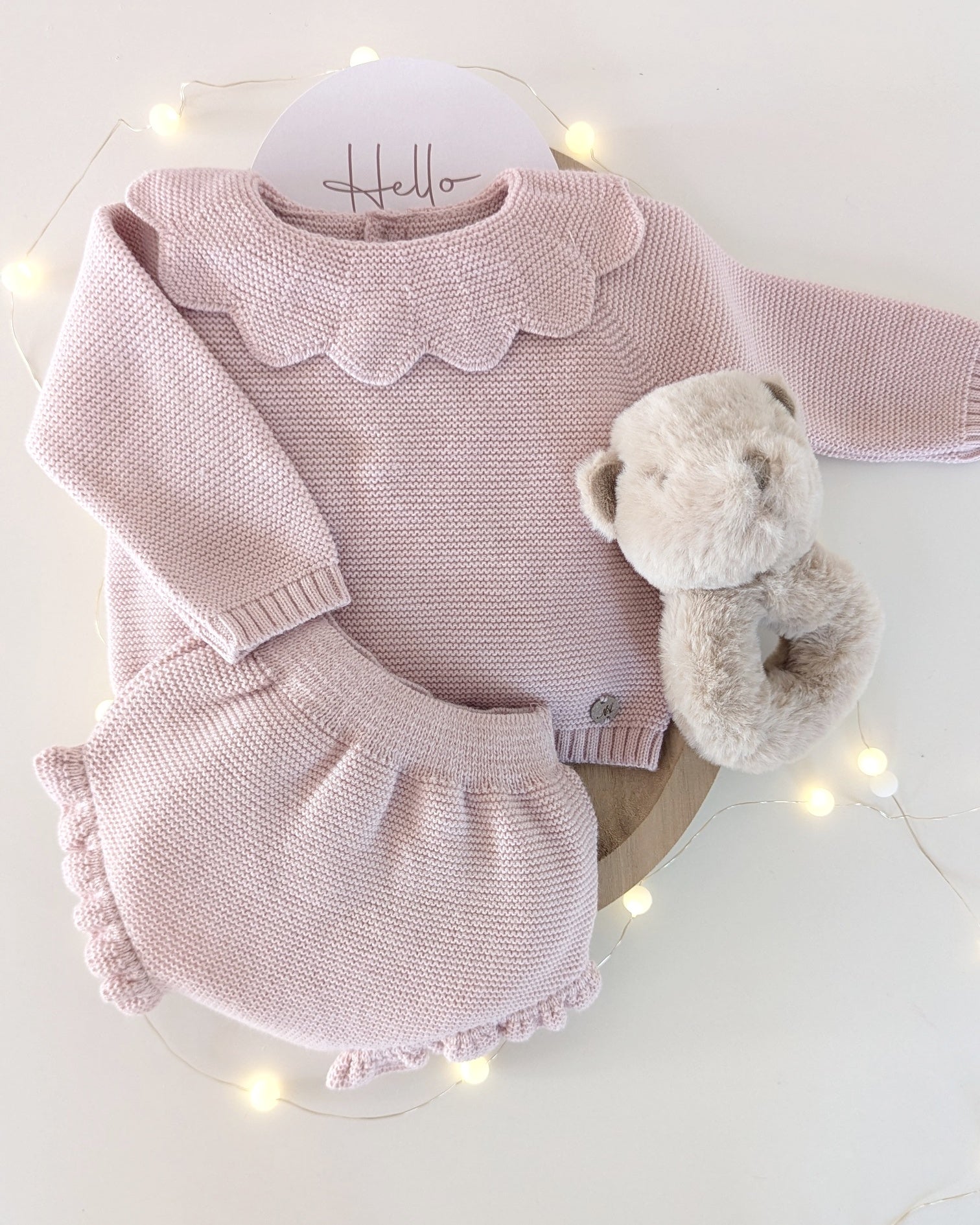 Conjunto Braguita con Capota Liverpool Rosa Empolvado - Martin Aranda