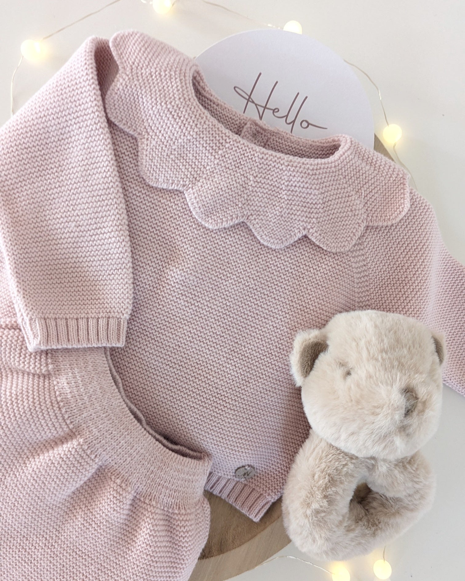 Conjunto Braguita con Capota Liverpool Rosa Empolvado - Martin Aranda