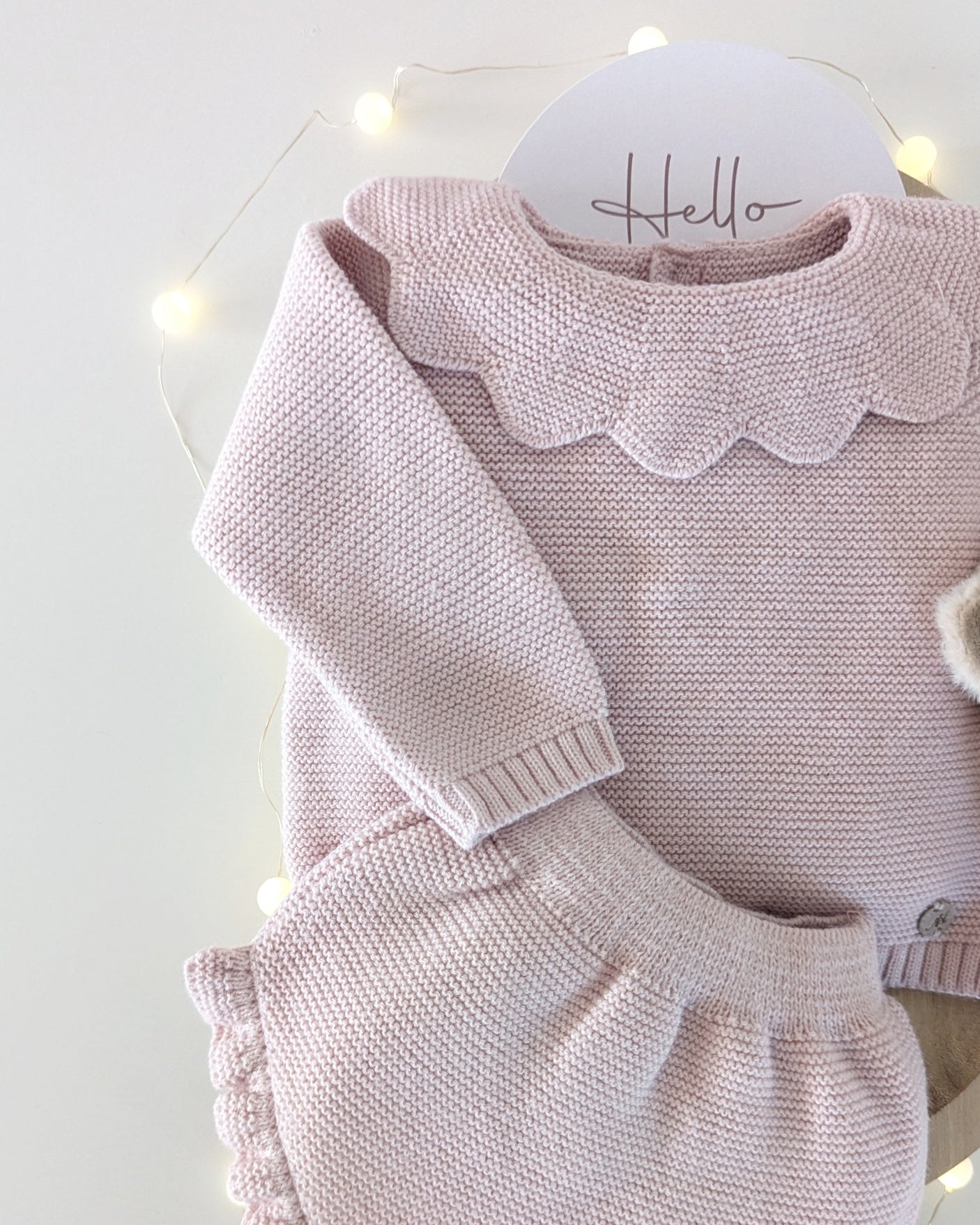 Conjunto Braguita con Capota Liverpool Rosa Empolvado - Martin Aranda