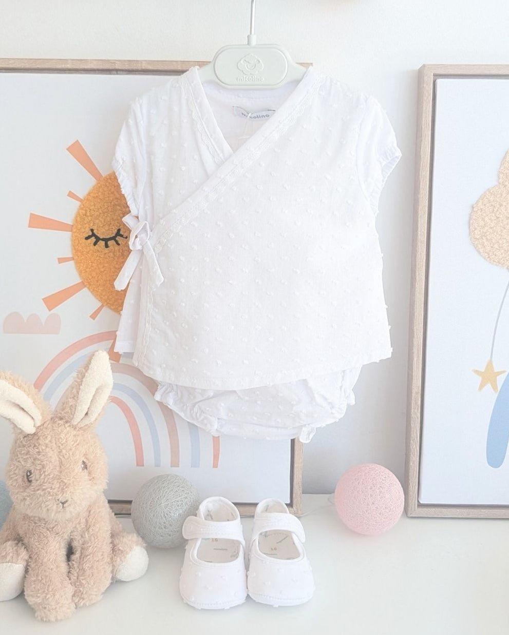 Conjunto Cruzado PLUMETI Blanco ART.4639 - Micolino