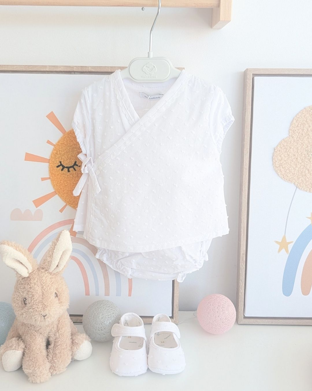 Conjunto Cruzado PLUMETI Blanco ART.4639 - Micolino