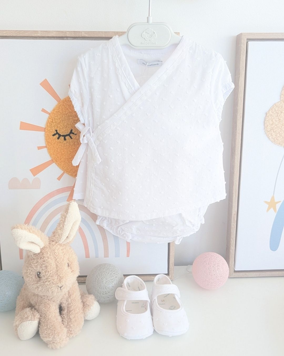 Conjunto Cruzado PLUMETI Blanco ART.4639 - Micolino