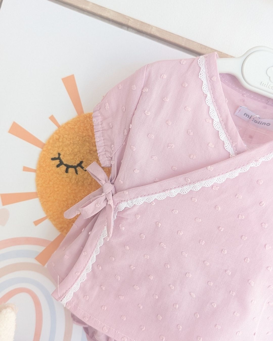 Conjunto Cruzado PLUMETI Rosa Empolvado ART.4639 - Micolino