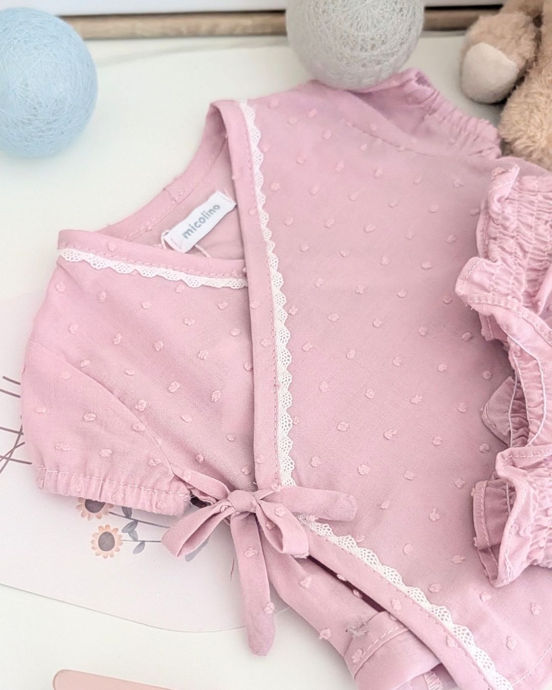 Conjunto Cruzado PLUMETI Rosa Empolvado ART.4639 - Micolino