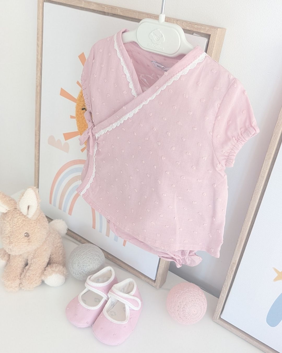 Conjunto Cruzado PLUMETI Rosa Empolvado ART.4639 - Micolino