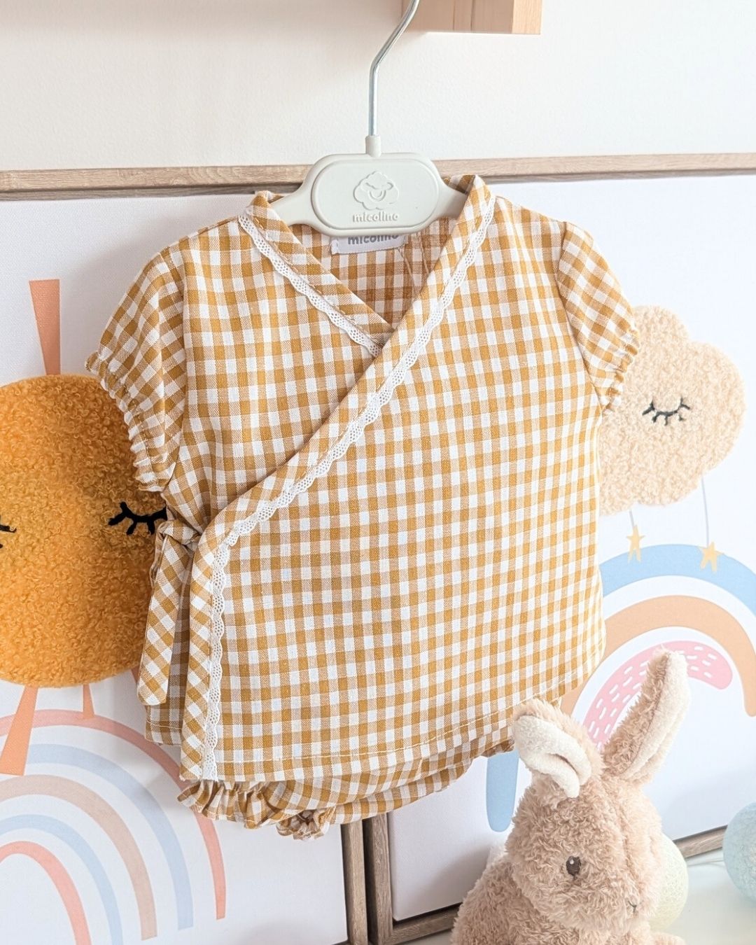 Conjunto Cruzado VICHY Caramelo ART.4638 - Micolino