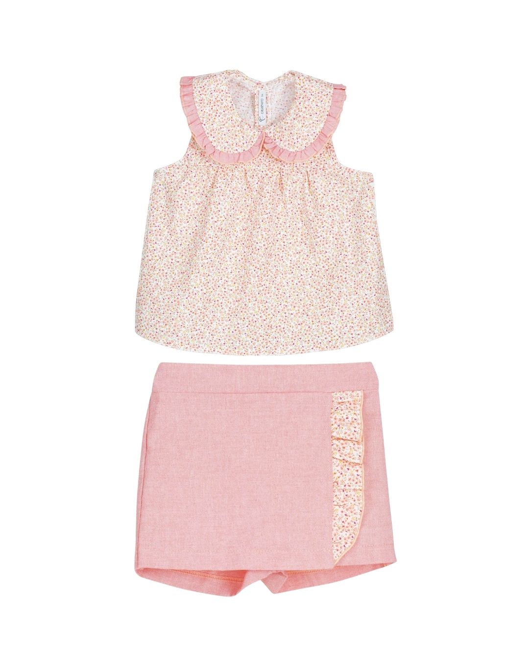 Conjunto Falda-Pantalón KANPUR Coral - Calamaro