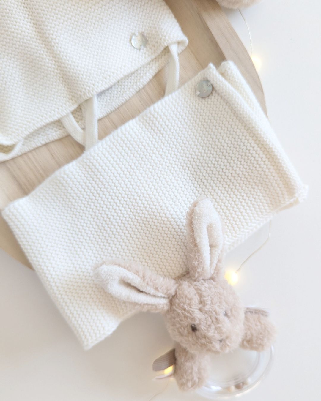 Conjunto Gorro y Bufanda Crudo - Paz Rodriguez