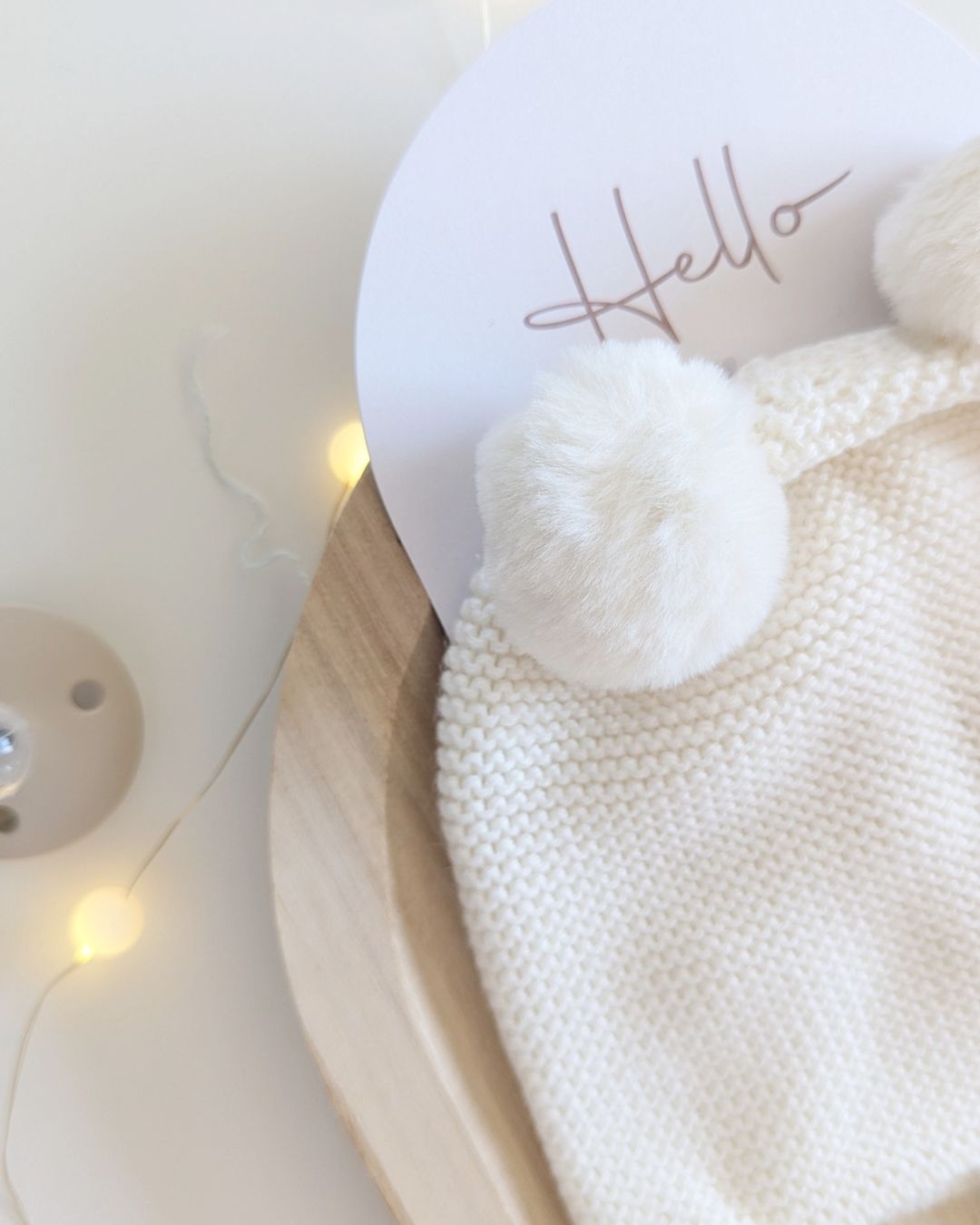 Conjunto Gorro y Bufanda Crudo - Paz Rodriguez