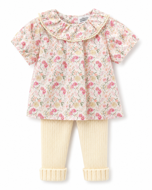 Conjunto Leggin Flores Amarillas - Pangasa Baby