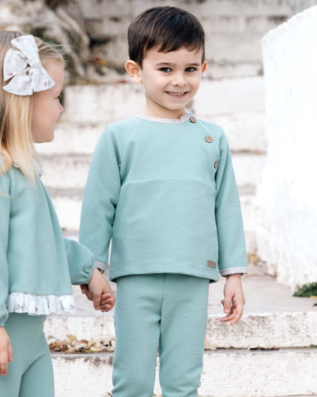 Conjunto Legging Niño Arosa Mint - Calamaro