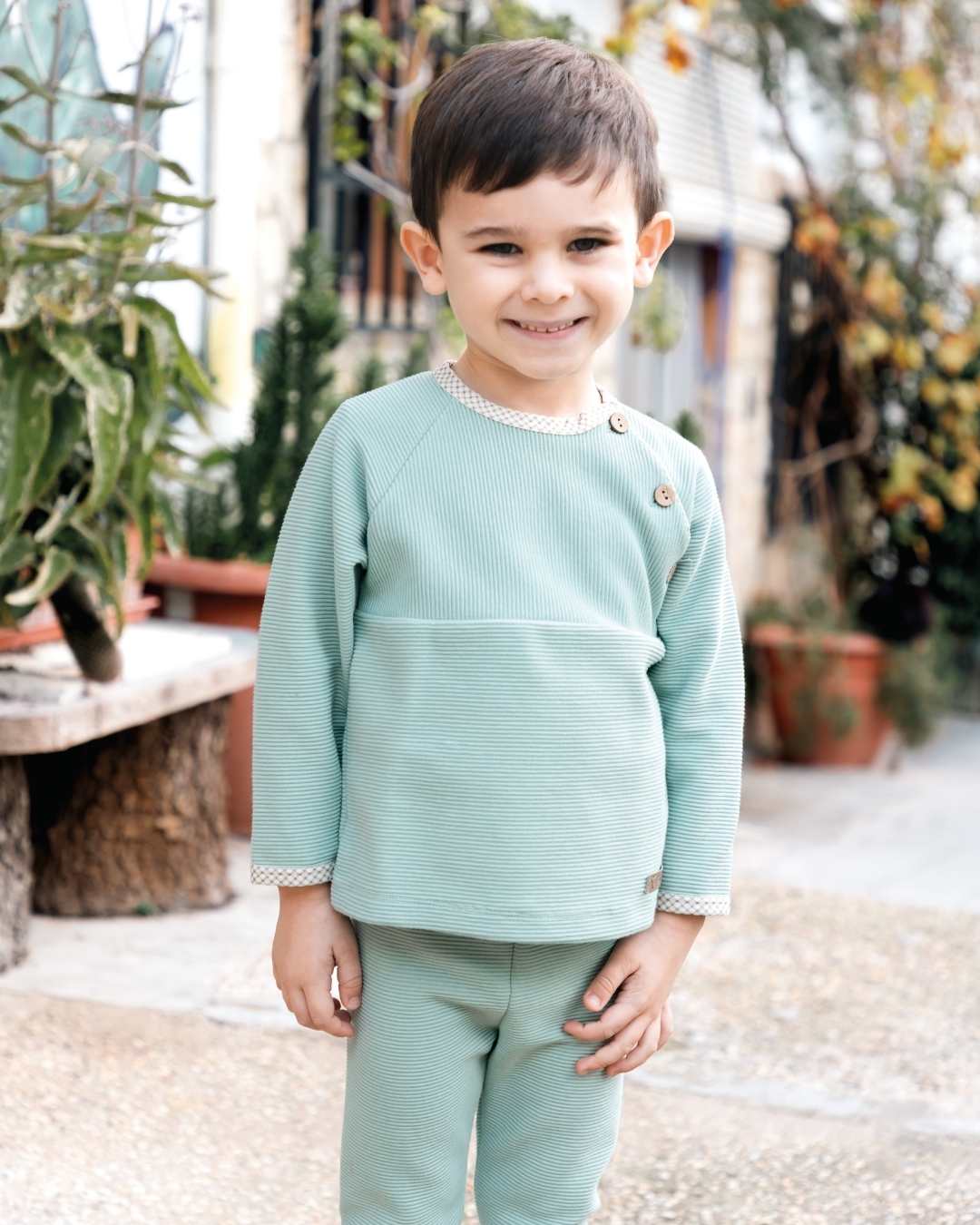 Conjunto Legging Niño Arosa Mint - Calamaro