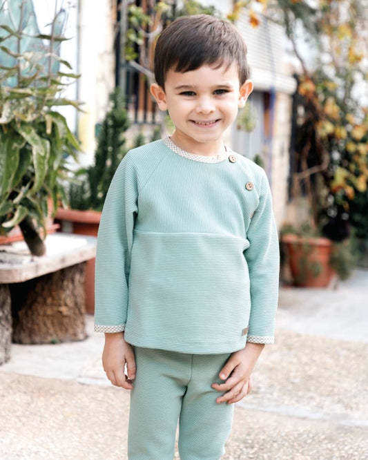 Conjunto Legging Niño Arosa Mint - Calamaro
