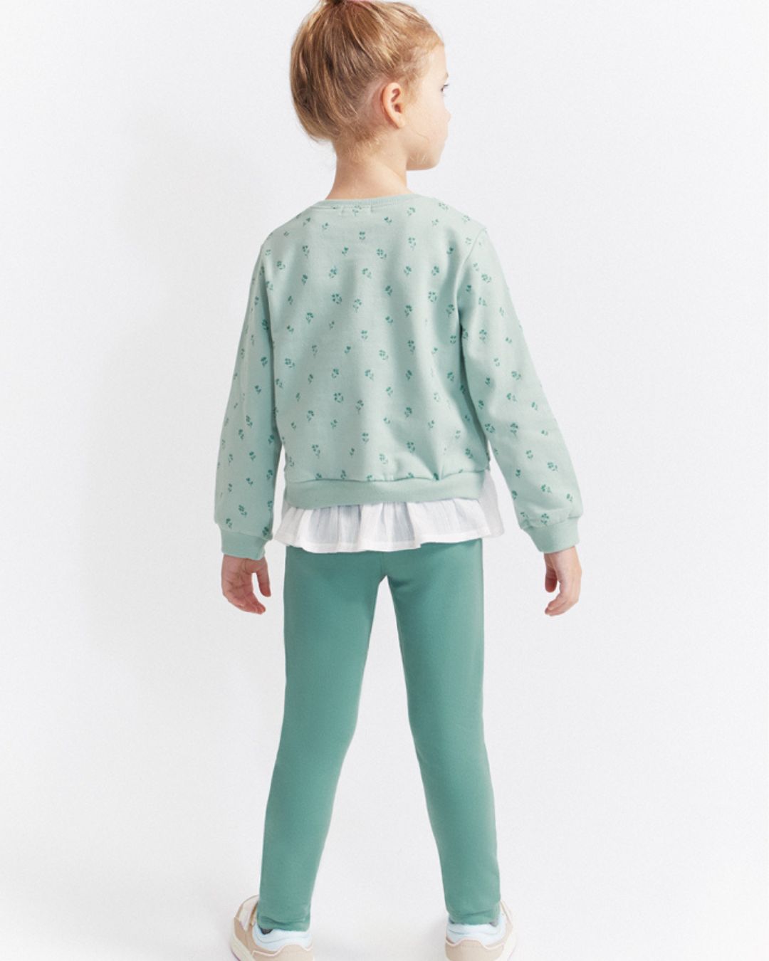 Conjunto Leggins Flowers Verde - Street Monkey 353004
