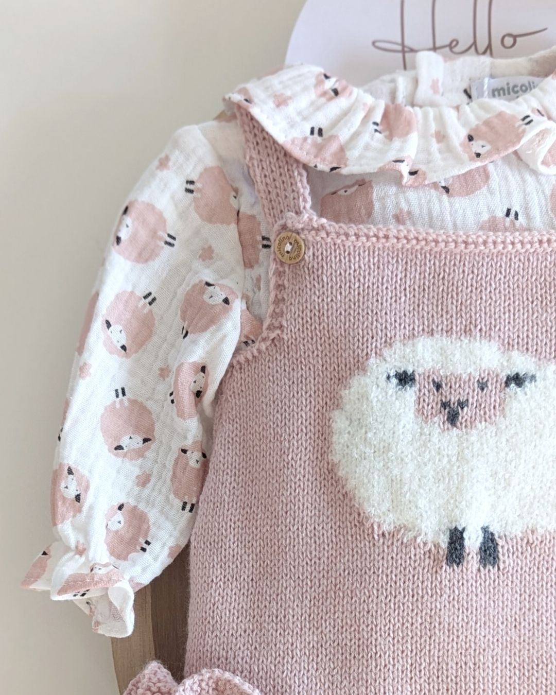 Conjunto Micolino Rosa Empolvado Familia Contanza - Micolino