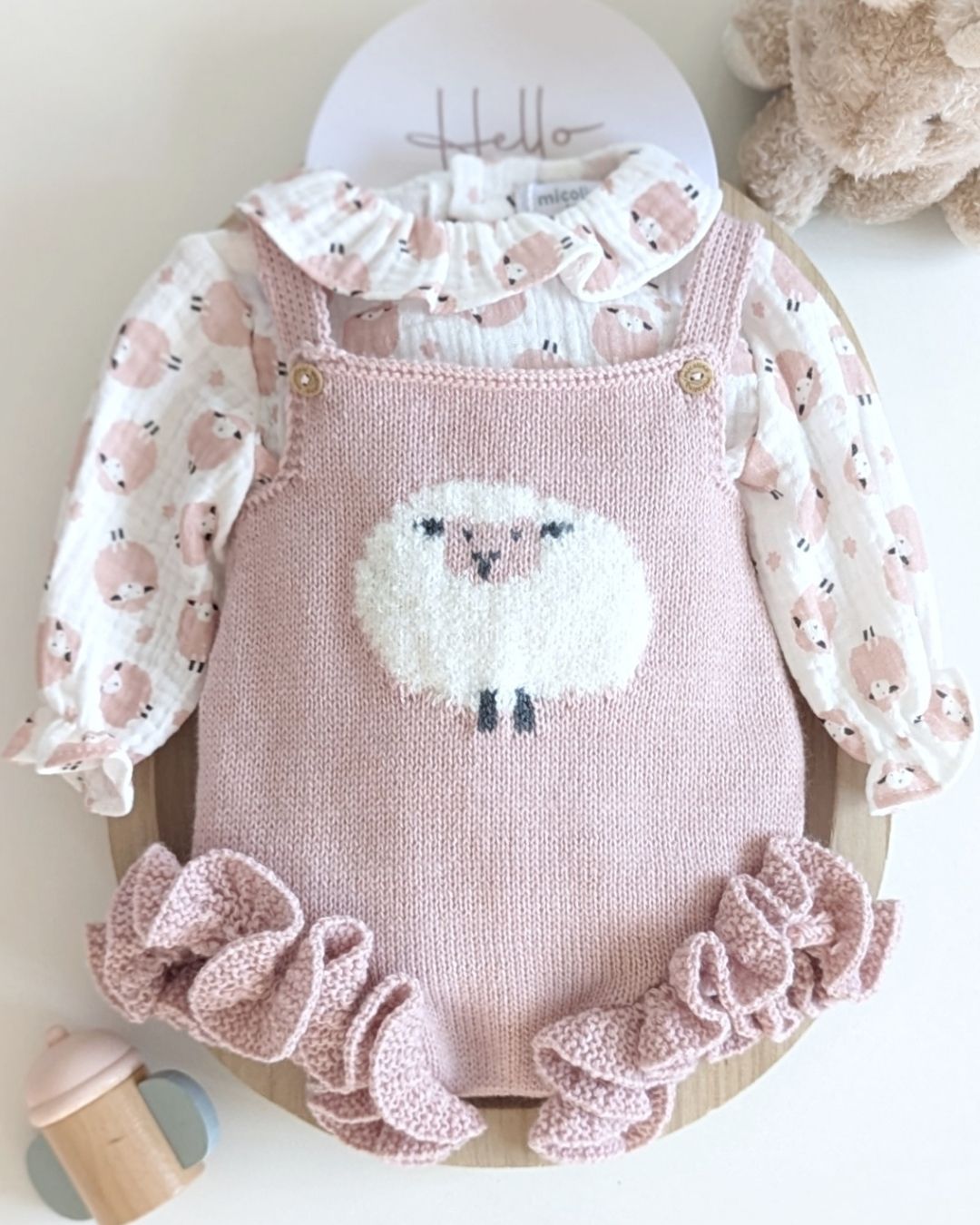 Conjunto Micolino Rosa Empolvado Familia Contanza - Micolino