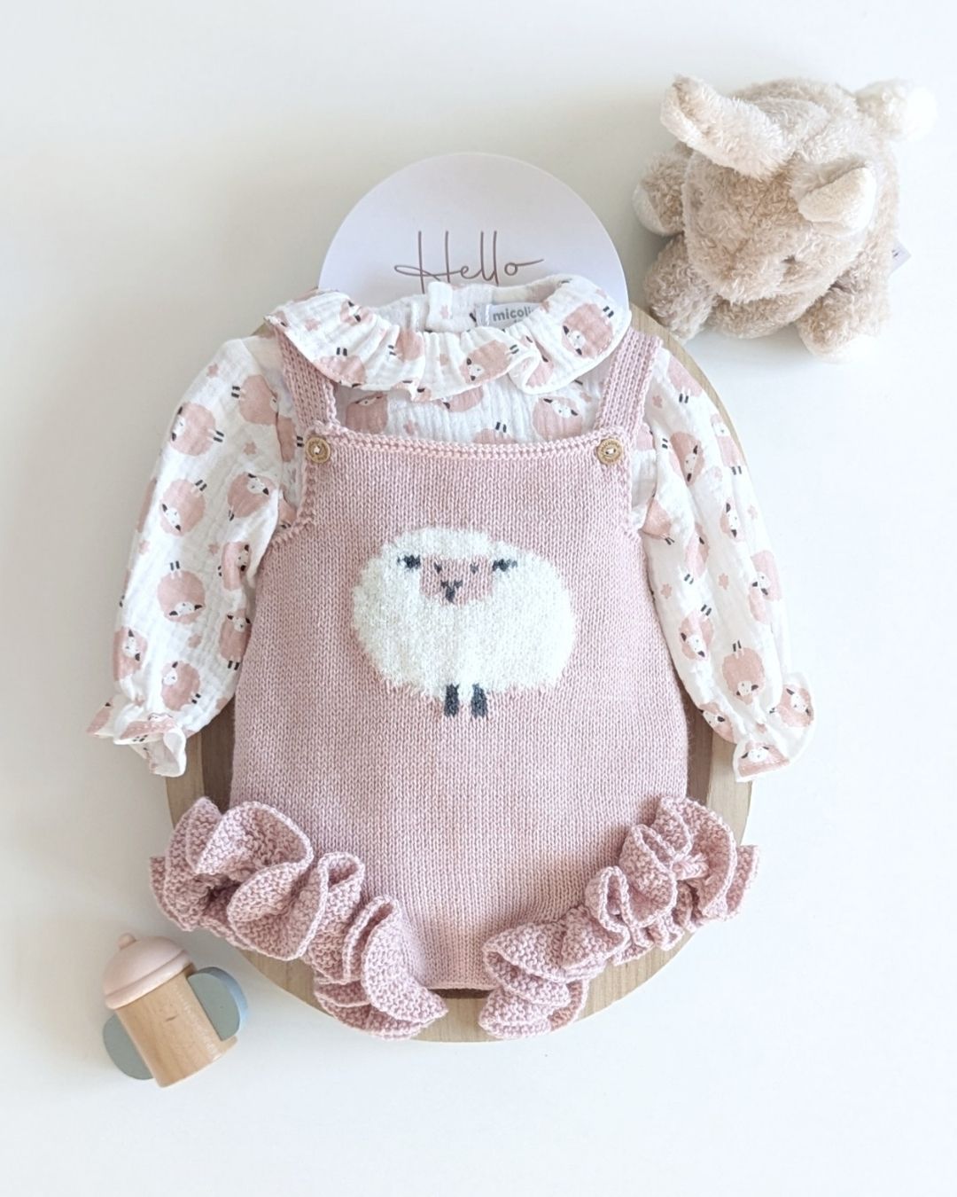 Conjunto Micolino Rosa Empolvado Familia Contanza - Micolino