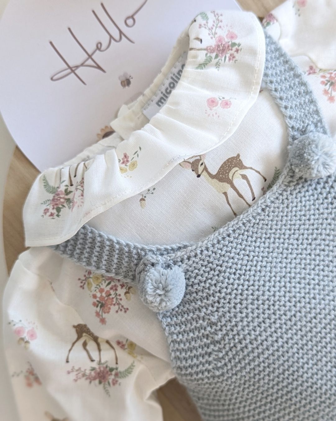 Conjunto Micolino Verde Seda Familia Beatrice - Micolino