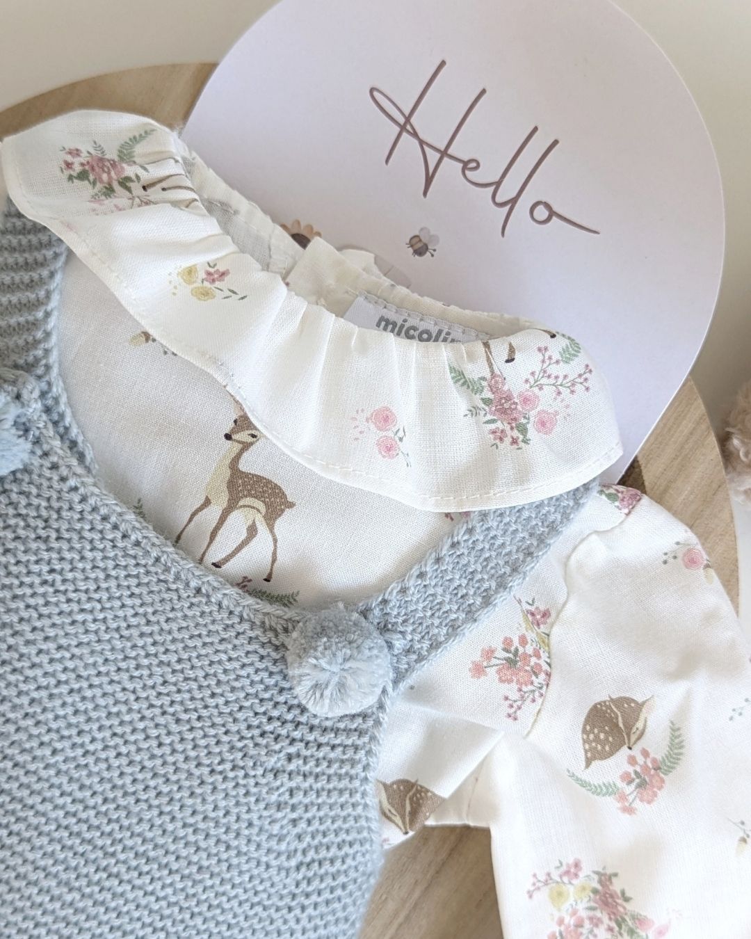 Conjunto Micolino Verde Seda Familia Beatrice - Micolino