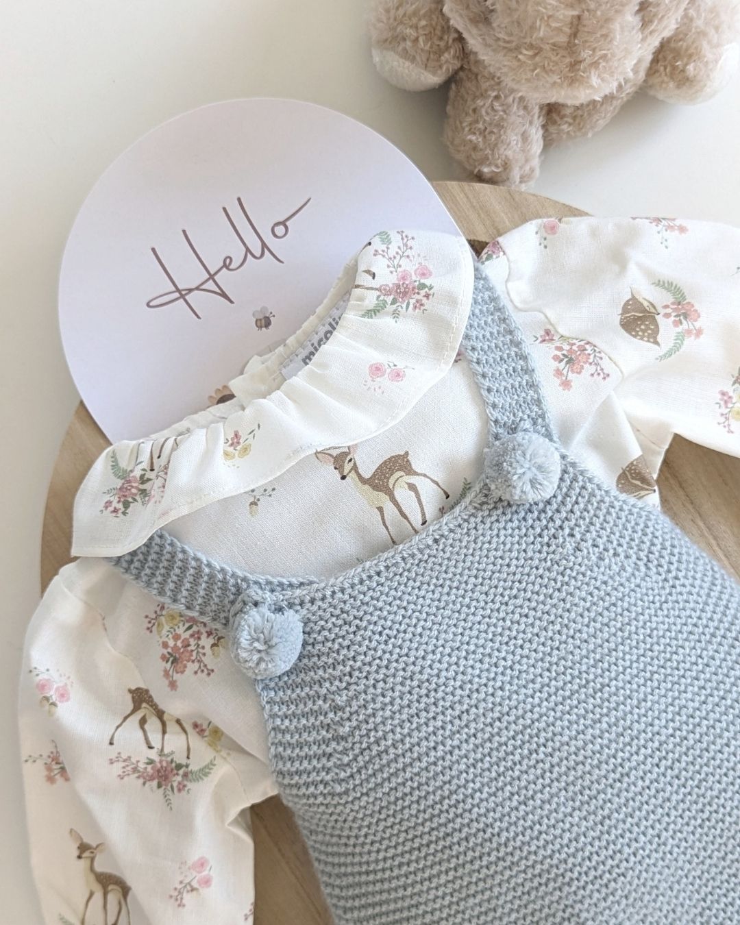 Conjunto Micolino Verde Seda Familia Beatrice - Micolino