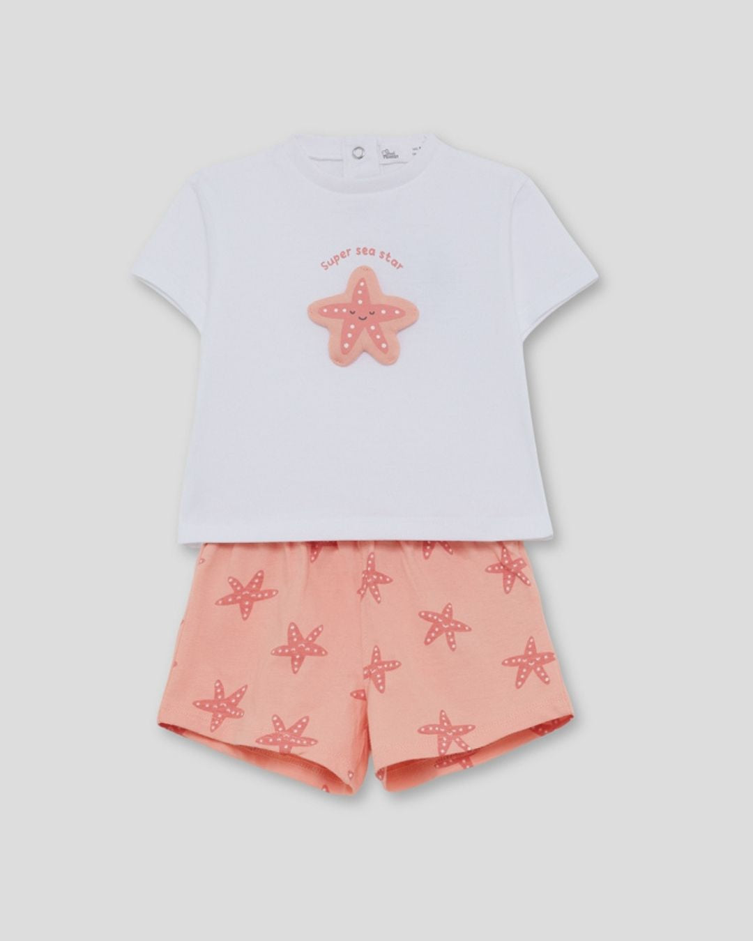 Conjunto Niña Estrella de Mar Salmón - Street Monkey