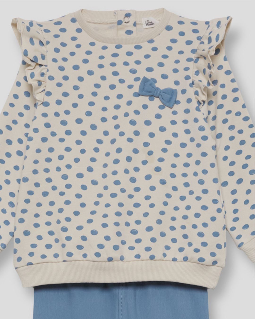 Conjunto Niña Lunares Azul - Street Monkey 351013