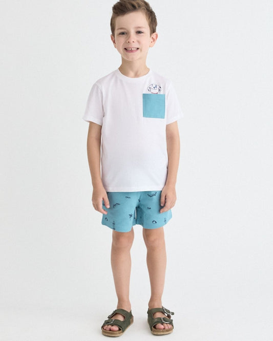 Conjunto Niño Perrito Turquesa - Street Monkey