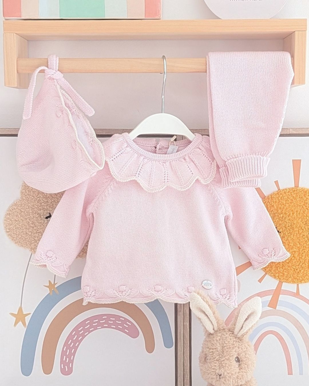 Conjunto Pantalon Navia Rosa Bebé - Martín Aranda