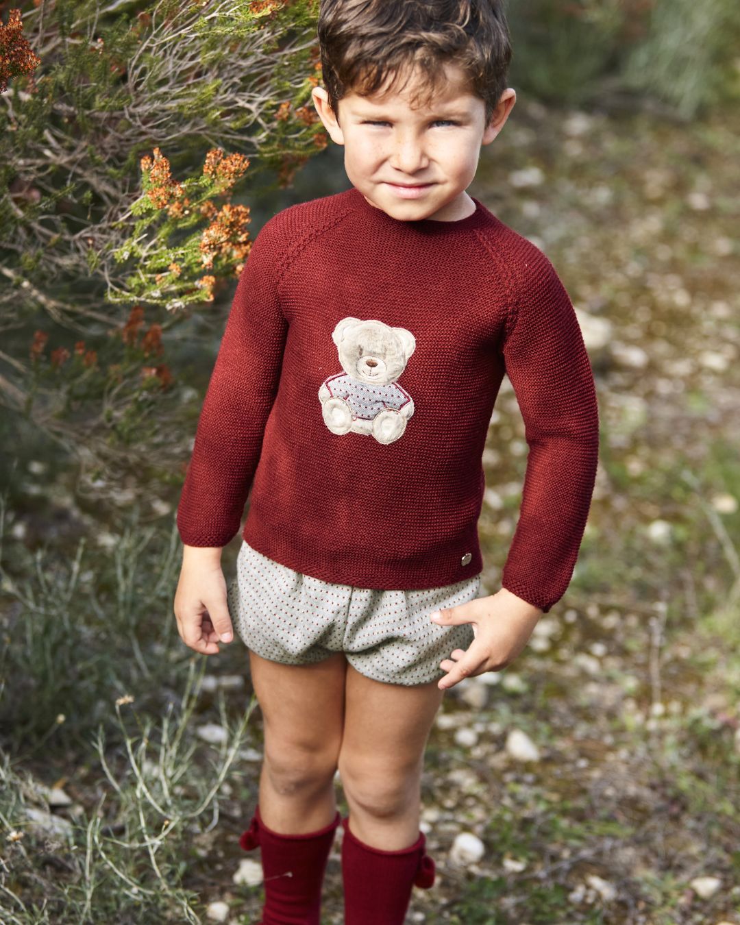 Conjunto Pantalon Osito Rioja - Colección Ocaso Juliana