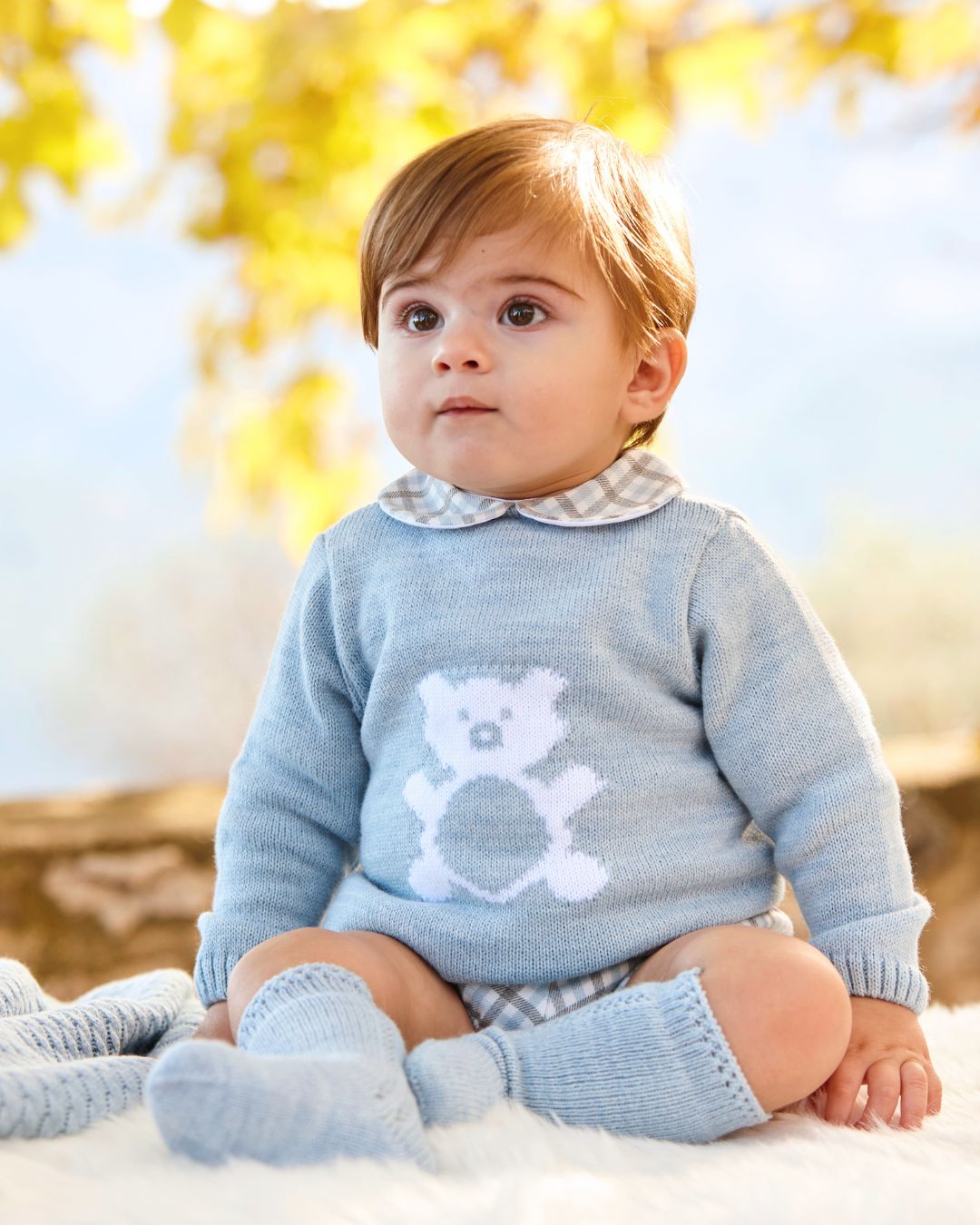Conjunto Pantalon Oso Azul - Colección Nido Juliana