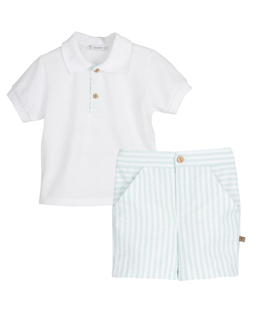 Conjunto Pantalón y Polo BUNDI Mint - Calamaro