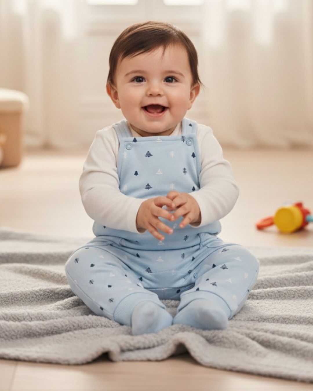 Conjunto Peto Bebé Arbolitos Celeste - Street Monkey 352000