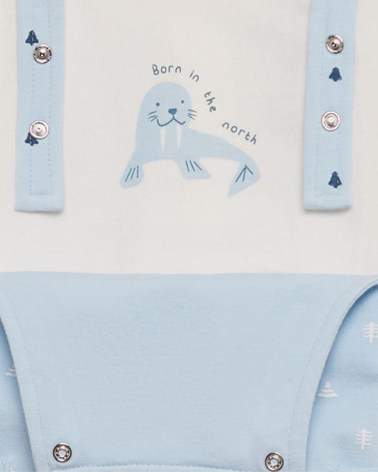 Conjunto Peto Bebé Arbolitos Celeste - Street Monkey 352000