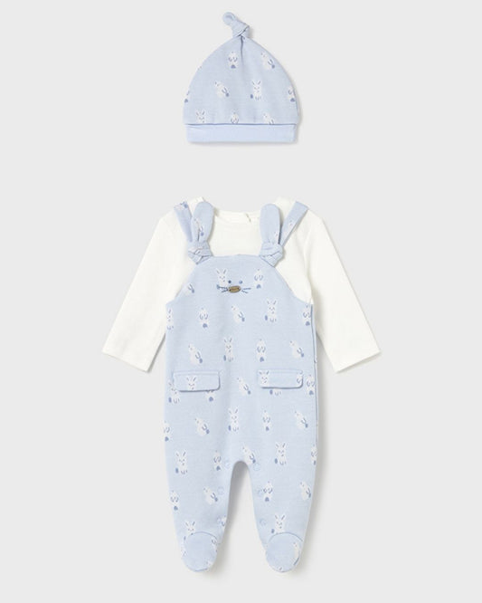 Conjunto Peto Bebé Niño Conejitos Cielo 26090 - Mayoral